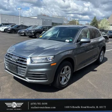 Gray 2019 Audi Q5 Premium Sport Utility 4D for sale in Roselle, IL