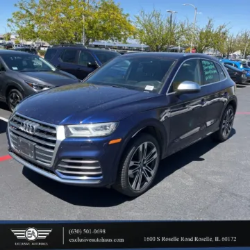 Blue 2018 Audi SQ5 Premium Plus Sport Utility 4D for sale in Roselle, IL