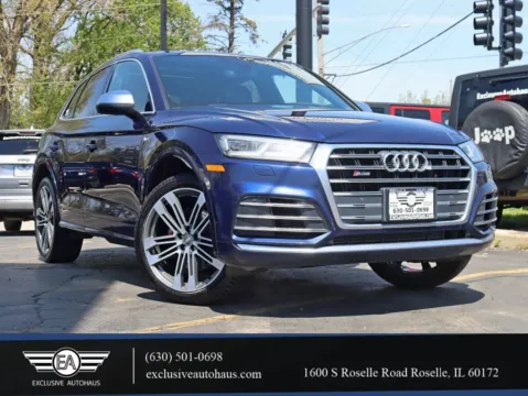 Blue 2018 Audi SQ5 Premium Plus Sport Utility 4D for sale in Roselle, IL