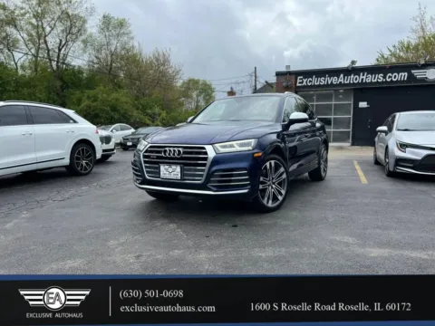 Blue 2018 Audi SQ5 Premium Plus Sport Utility 4D for sale in Roselle, IL