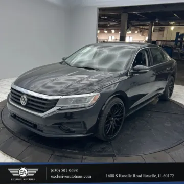 Black 2020 Volkswagen Passat SEL Sedan 4D for sale in Roselle, IL
