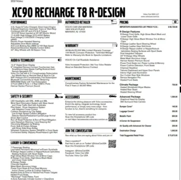Photos of 2021 Volvo XC90 T8 R-Design Recharge Plug-In Hybrid Sport Utility 4D for sale in Roselle, IL at Exclusive Autohaus - Roselle