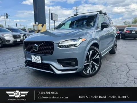 Gray 2021 Volvo XC90 T8 R-Design Recharge Plug-In Hybrid Sport Utility 4D for sale in Roselle, IL