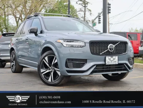 Gray 2021 Volvo XC90 T8 R-Design Recharge Plug-In Hybrid Sport Utility 4D for sale in Roselle, IL