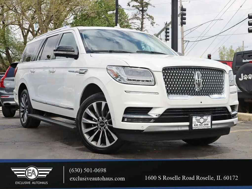 Blue 2020 Lincoln Navigator L Reserve Sport Utility 4D for sale in Roselle, IL