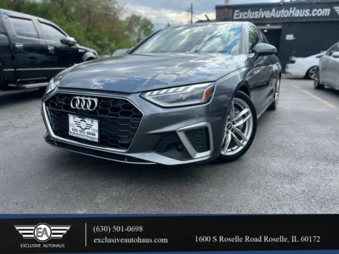 Gray 2021 Audi A4 S line 45 TFSI Premium Plus Sedan 4D for sale in Roselle, IL