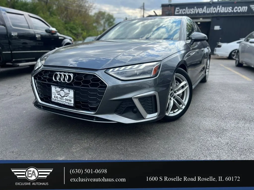 Gray 2021 Audi A4 S line 45 TFSI Premium Plus Sedan 4D for sale in Roselle, IL