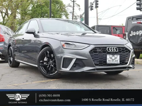 Gray 2021 Audi A4 S line 45 TFSI Premium Plus Sedan 4D for sale in Roselle, IL