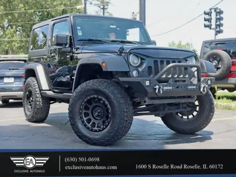 Black 2016 Jeep Wrangler Sport SUV 2D for sale in Roselle, IL