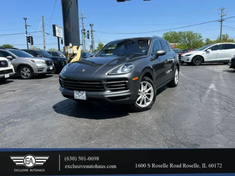 Gray 2019 Porsche Cayenne Sport Utility 4D for sale in Roselle, IL