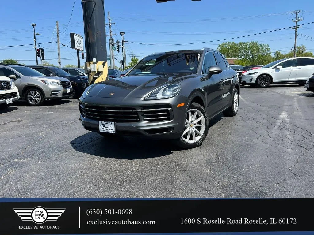 Gray 2019 Porsche Cayenne Sport Utility 4D for sale in Roselle, IL