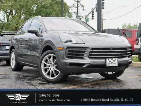 Gray 2019 Porsche Cayenne Sport Utility 4D for sale in Roselle, IL