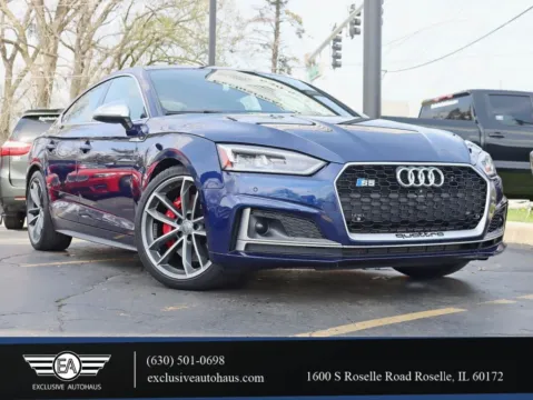 Blue 2018 Audi S5 Prestige Sedan 4D for sale in Roselle, IL