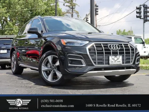 Black 2022 Audi Q5 40 TFSI Premium Plus Sport Utility 4D for sale in Roselle, IL