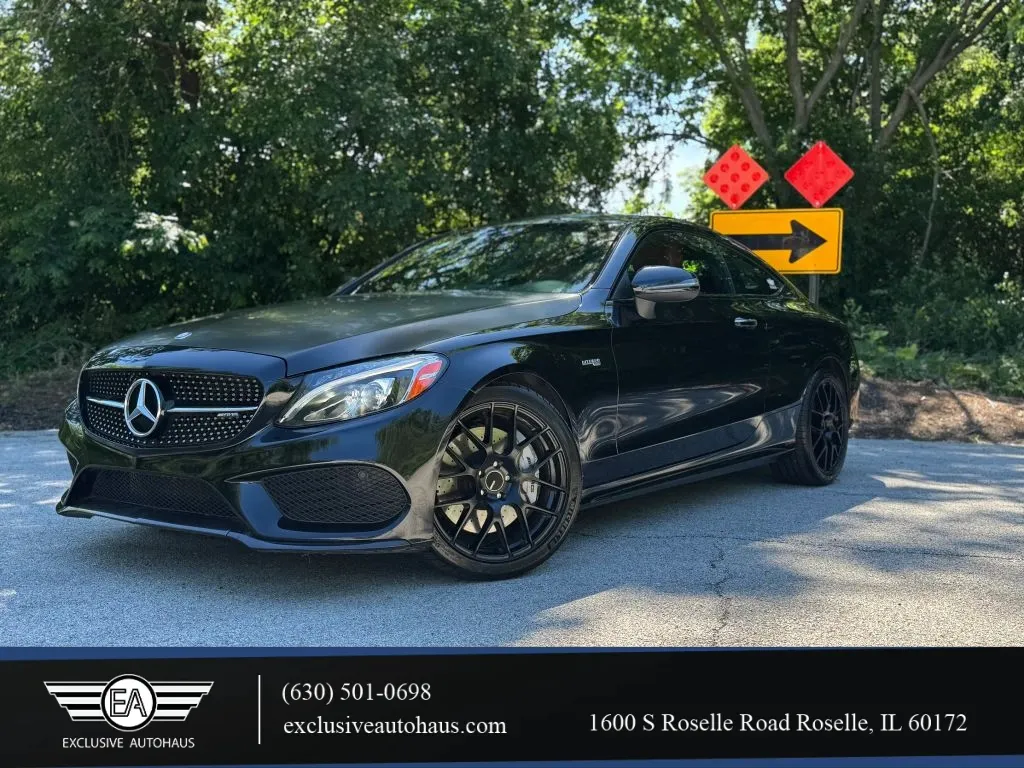 Black 2017 Mercedes-Benz Mercedes-AMG C-Class C 43 AMG Coupe 2D for sale in Roselle, IL