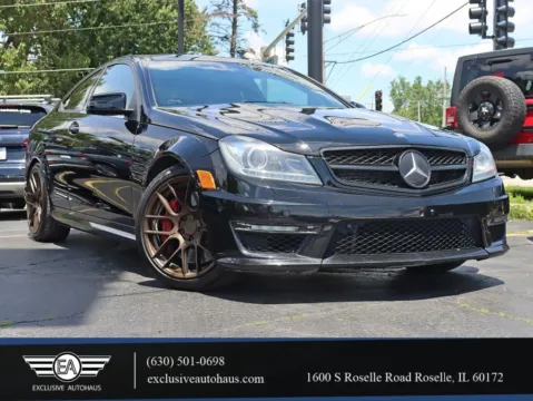 Black 2014 Mercedes-Benz C-Class C 63 AMG Coupe 2D for sale in Roselle, IL