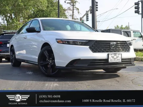 White 2024 Honda Accord Hybrid Sport-L Sedan 4D for sale in Roselle, IL