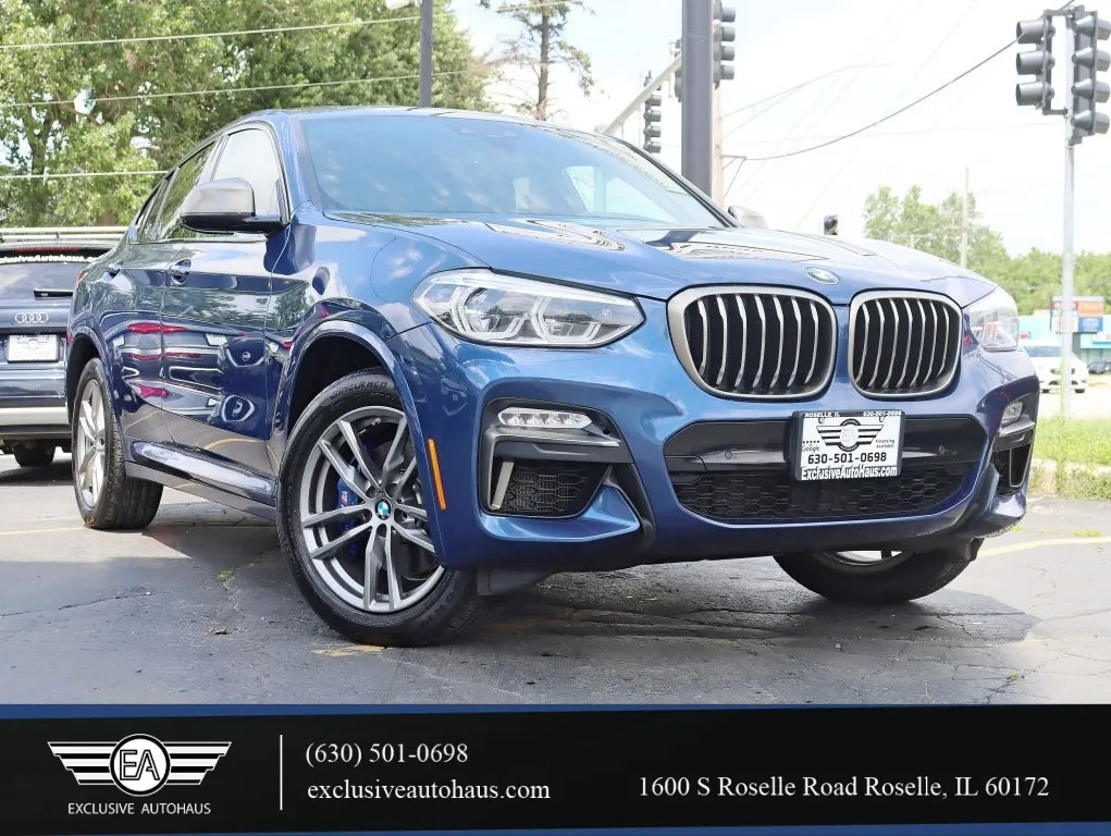 Blue 2019 BMW X4 M40i Sport Utility 4D for sale in Roselle, IL