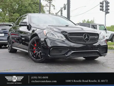 Black 2015 Mercedes-Benz E-Class E 63 AMG 4MATIC S-Model Sedan 4D for sale in Roselle, IL