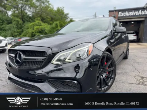 Black 2015 Mercedes-Benz E-Class E 63 AMG 4MATIC S-Model Sedan 4D for sale in Roselle, IL