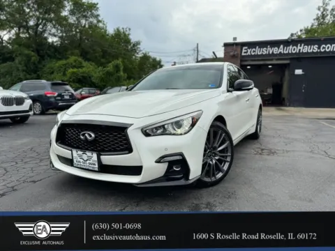 White 2022 INFINITI Q50 RED SPORT 400 Sedan 4D for sale in Roselle, IL