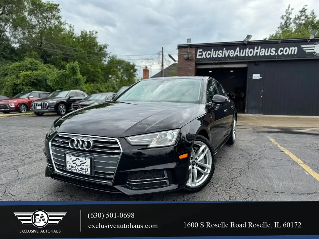 Black 2017 Audi A4 Premium Sedan 4D for sale in Roselle, IL