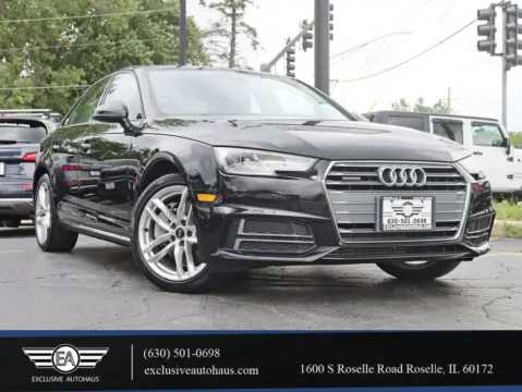Black 2017 Audi A4 Premium Sedan 4D for sale in Roselle, IL