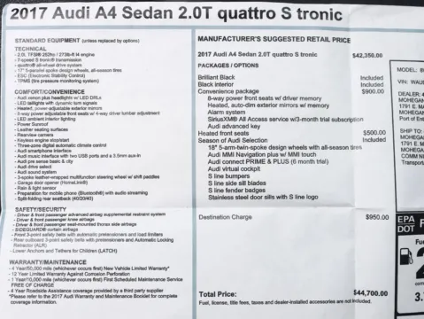 Photos of 2017 Audi A4 Premium Sedan 4D for sale in Roselle, IL at Exclusive Autohaus - Roselle