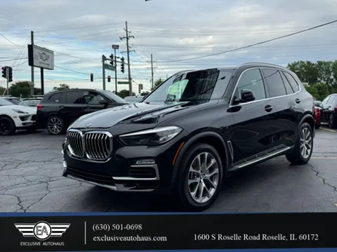 Black 2019 BMW X5 xDrive40i Sport Utility 4D for sale in Roselle, IL