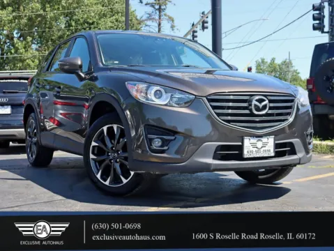 Gray 2016 MAZDA CX-5 Grand Touring Sport Utility 4D for sale in Roselle, IL