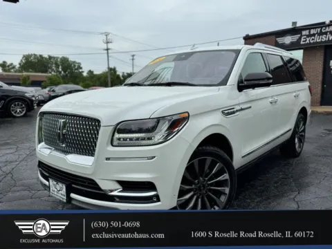 White 2020 Lincoln Navigator Reserve Sport Utility 4D for sale in Roselle, IL
