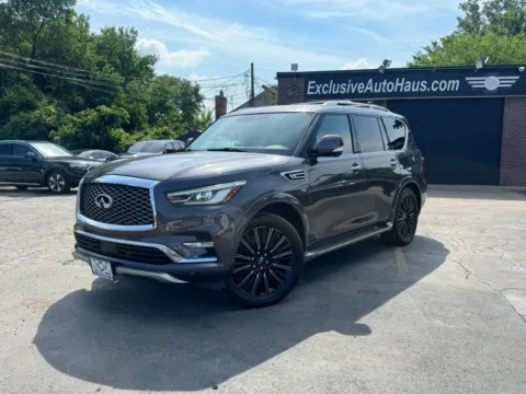 Photos of 2019 INFINITI QX80 LIMITED Sport Utility 4D for sale in Roselle, IL at Exclusive Autohaus - Roselle