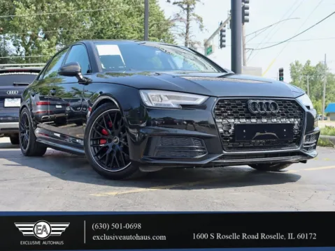 Black 2018 Audi A4 Premium Plus Sedan 4D for sale in Roselle, IL