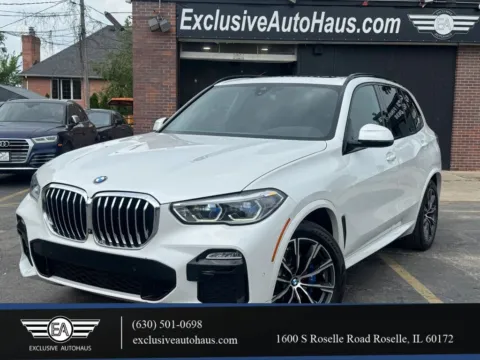 White 2019 BMW X5 xDrive40i Sport Utility 4D for sale in Roselle, IL