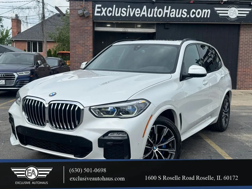 White 2019 BMW X5 xDrive40i Sport Utility 4D for sale in Roselle, IL