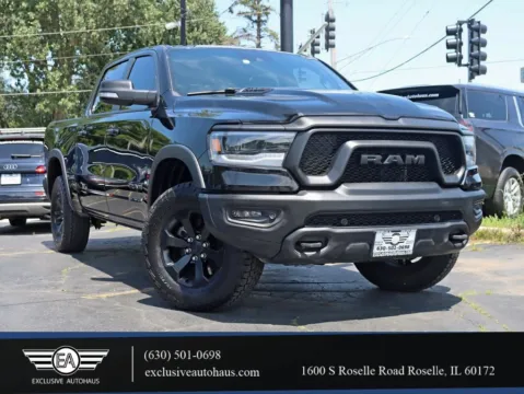 Photos of 2021 Ram 1500 Crew Cab Rebel Pickup 4D 5 1/2 ft for sale in Roselle, IL at Exclusive Autohaus - Roselle