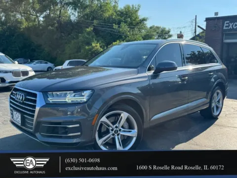 Gray 2019 Audi Q7 55 TFSI Prestige Sport Utility 4D for sale in Roselle, IL