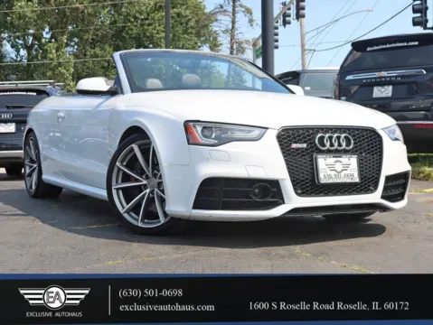 White 2015 Audi RS 5 Convertible 2D for sale in Roselle, IL