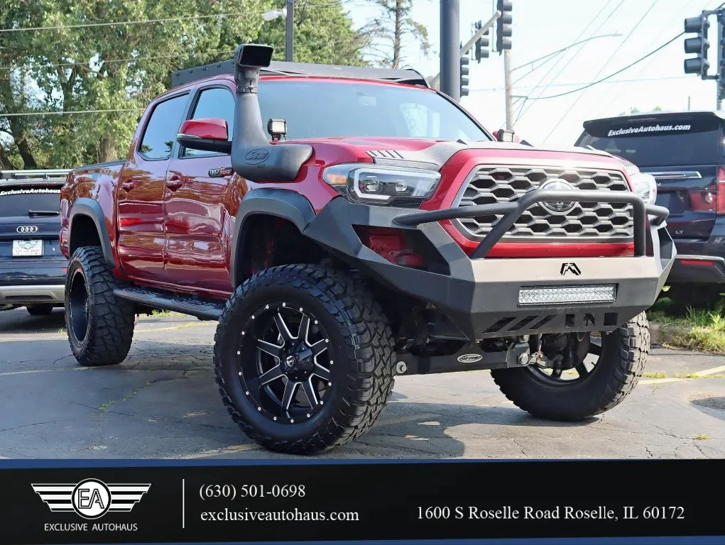 Red 2017 Toyota Tacoma Double Cab TRD Off-Road Pickup 4D 5 ft for sale in Roselle, IL