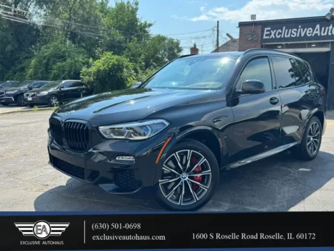 Black 2021 BMW X5 M50i Sport Utility 4D for sale in Roselle, IL