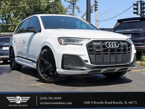 White 2021 Audi SQ7 Prestige Sport Utility 4D for sale in Roselle, IL