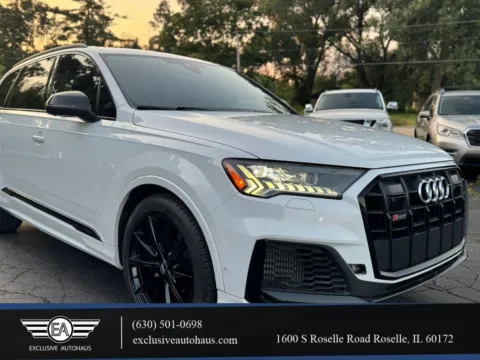 White 2021 Audi SQ7 Prestige Sport Utility 4D for sale in Roselle, IL