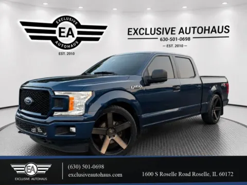 Blue 2018 Ford F-150 SuperCrew Cab XL Pickup 4D 6 1/2 ft for sale in Roselle, IL