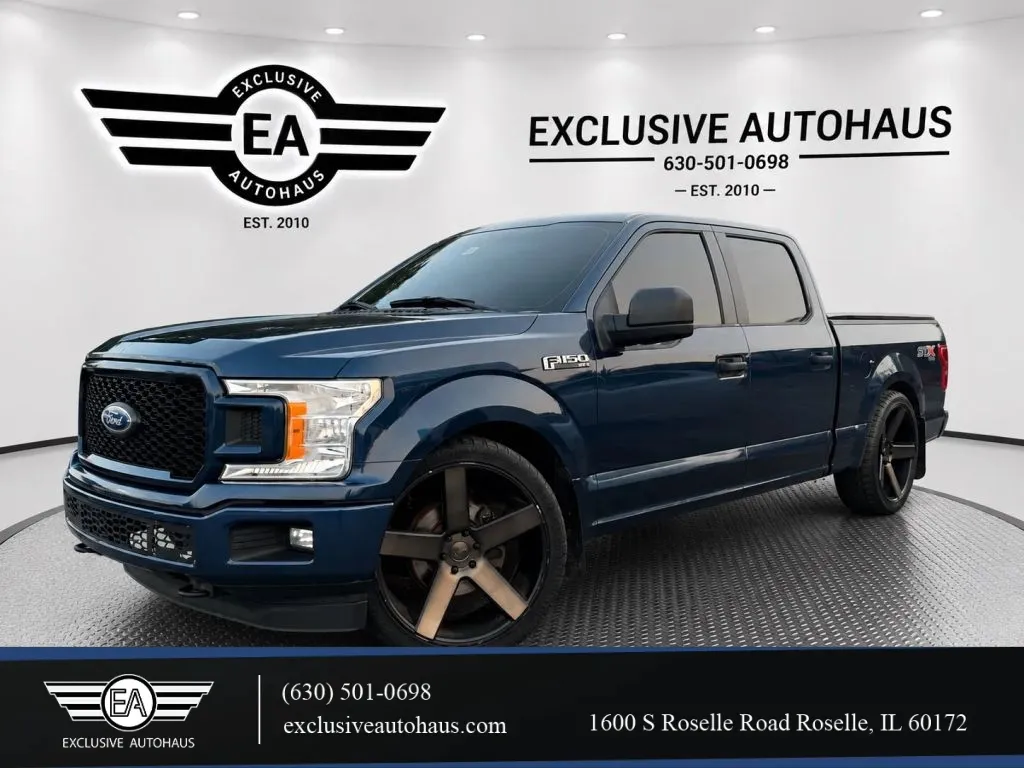 Blue 2018 Ford F-150 SuperCrew Cab XL Pickup 4D 6 1/2 ft for sale in Roselle, IL
