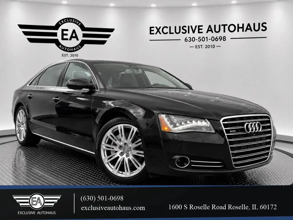 Black 2014 Audi A8 L TDI Sedan 4D for sale in Roselle, IL