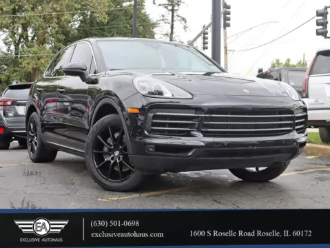 Black 2019 Porsche Cayenne Sport Utility 4D for sale in Roselle, IL