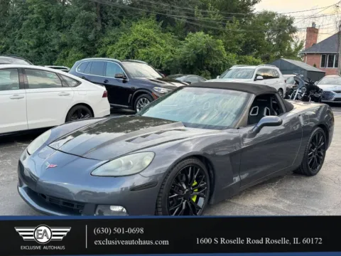 Gray 2009 Chevrolet Corvette Convertible 2D for sale in Roselle, IL