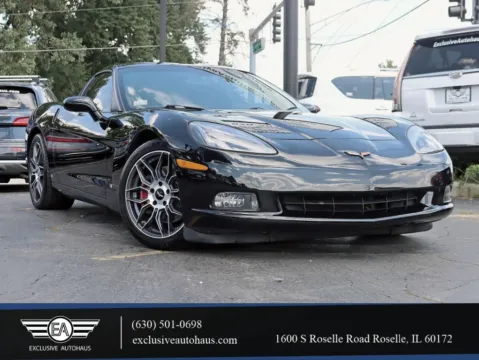 Black 2008 Chevrolet Corvette Coupe 2D for sale in Roselle, IL