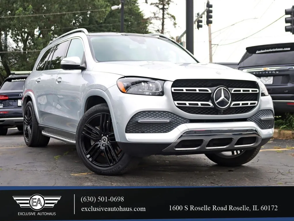 Silver 2020 Mercedes-Benz GLS 450 4MATIC Sport Utility 4D for sale in Roselle, IL
