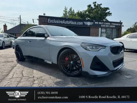 Gray 2024 BMW 2 Series 230i xDrive Coupe 2D for sale in Roselle, IL
